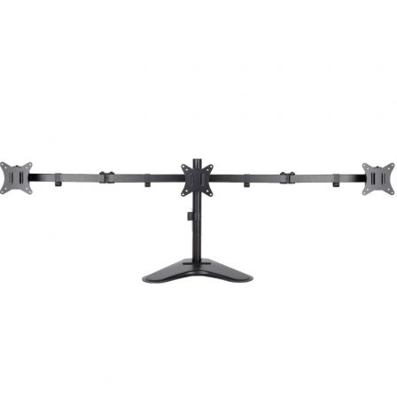Tooq Soporte de Mesa para 3 Pantallas 17-27 pulgadas, Negro